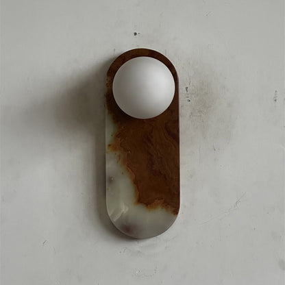 Marisol Cyan Onyx Wall Sconce