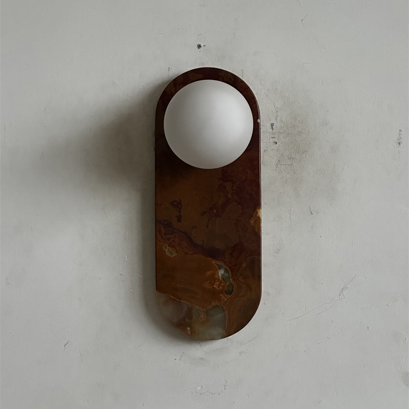 Marisol Cyan Onyx Wall Sconce