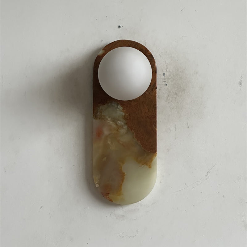 Marisol Cyan Onyx Wall Sconce