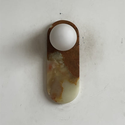 Marisol Cyan Onyx Wall Sconce