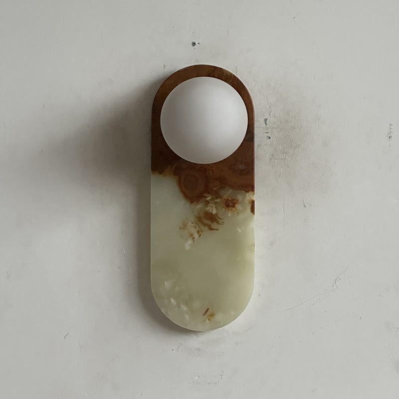 Marisol Cyan Onyx Wall Sconce