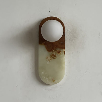 Marisol Cyan Onyx Wall Sconce