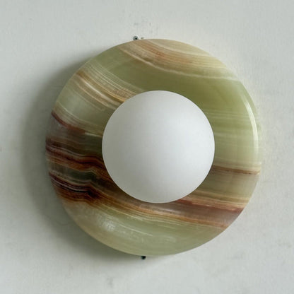 Solene Cyan Onyx Wall Sconce