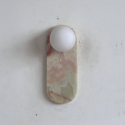 Marisol Cyan Onyx Wall Sconce