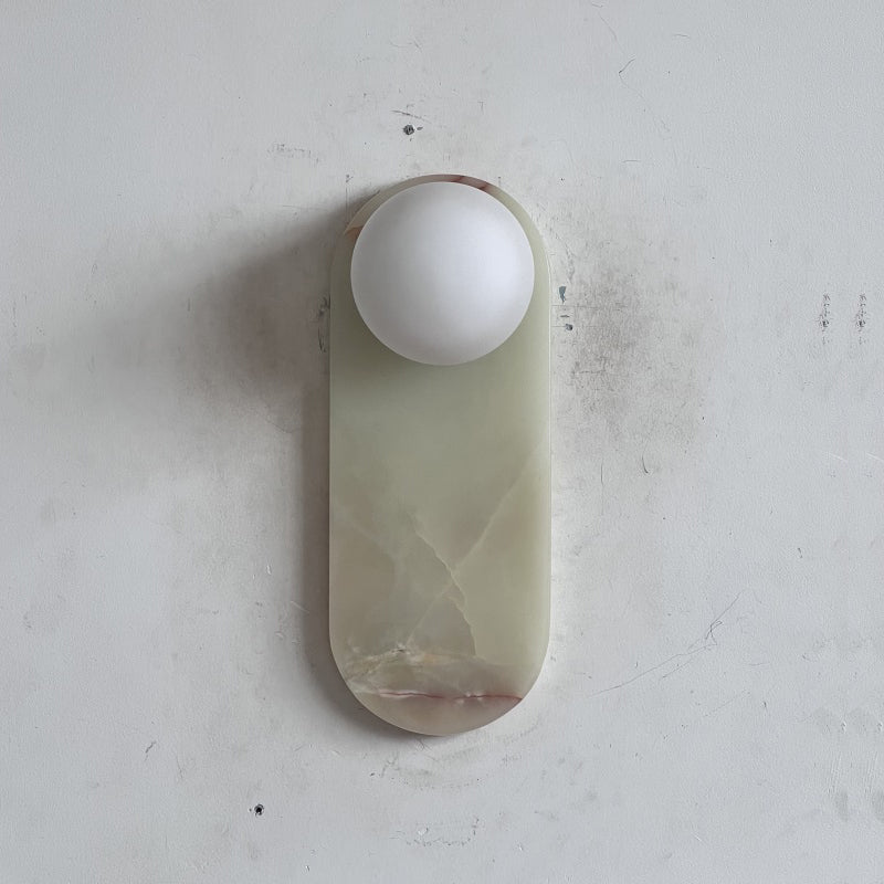 Marisol Cyan Onyx Wall Sconce