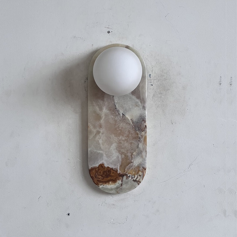 Marisol Cyan Onyx Wall Sconce