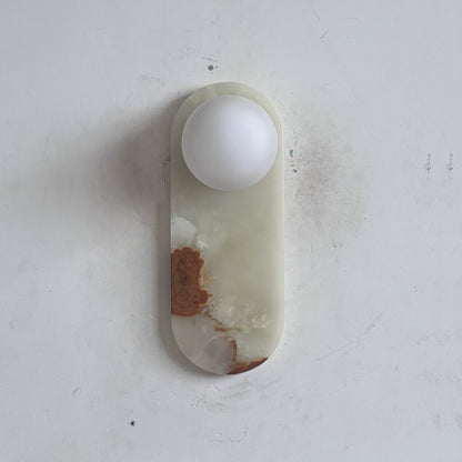 Marisol Cyan Onyx Wall Sconce