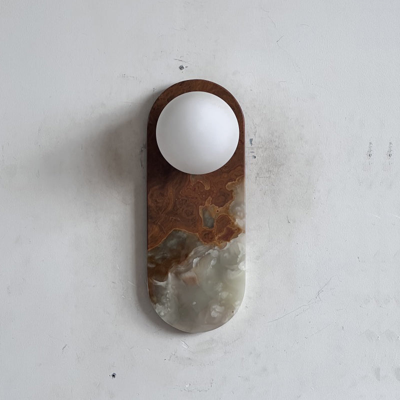 Marisol Cyan Onyx Wall Sconce
