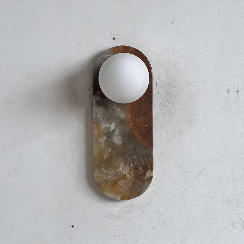 Marisol Cyan Onyx Wall Sconce