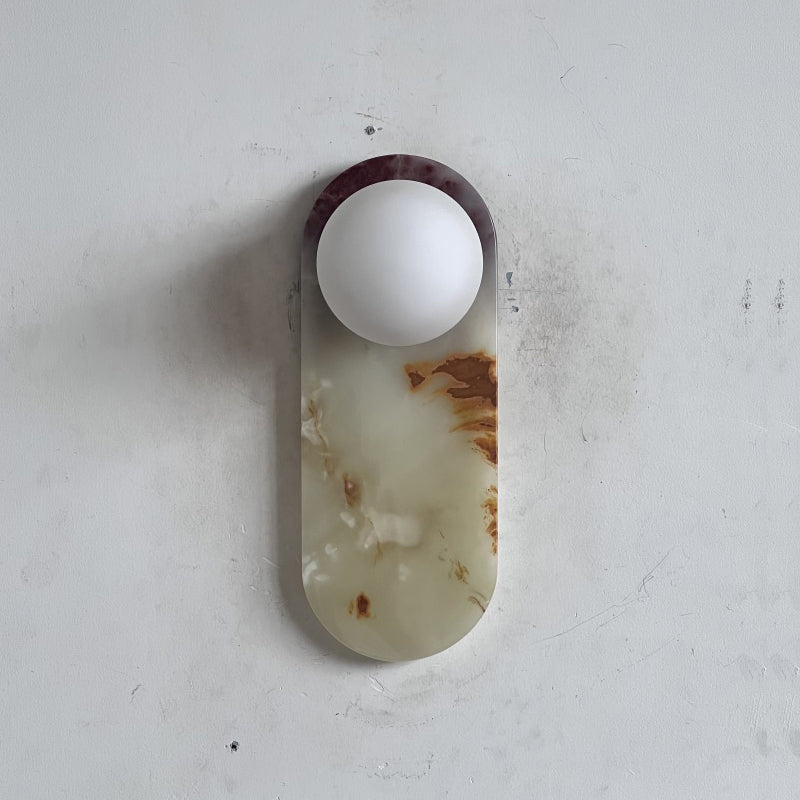 Marisol Cyan Onyx Wall Sconce