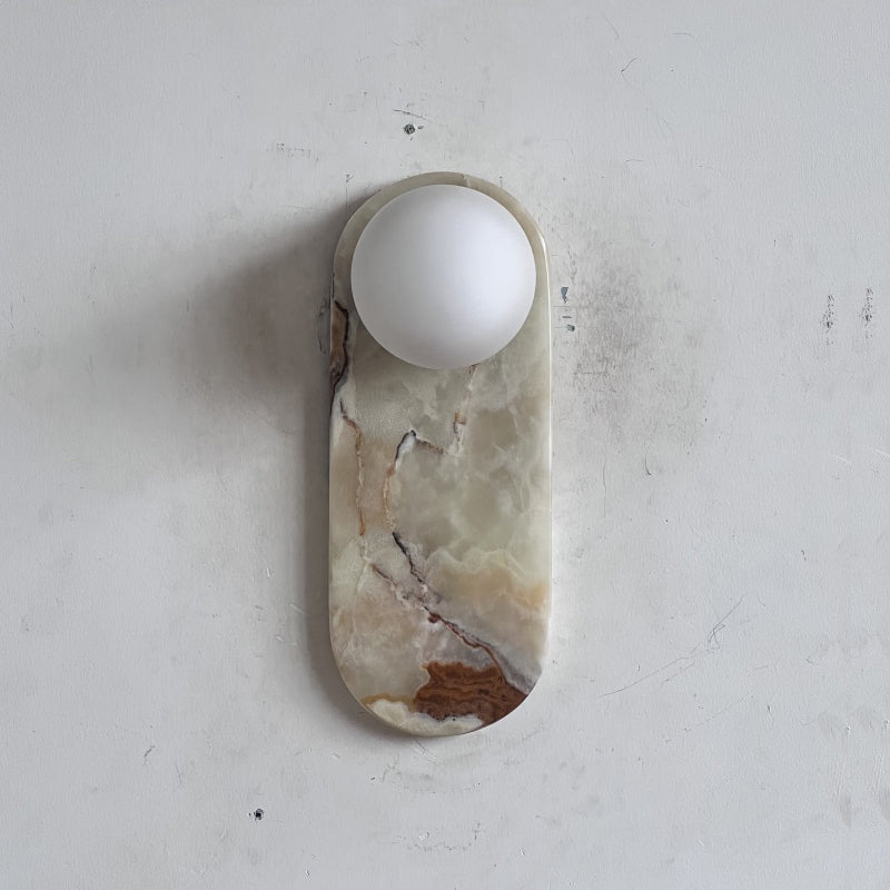 Marisol Cyan Onyx Wall Sconce