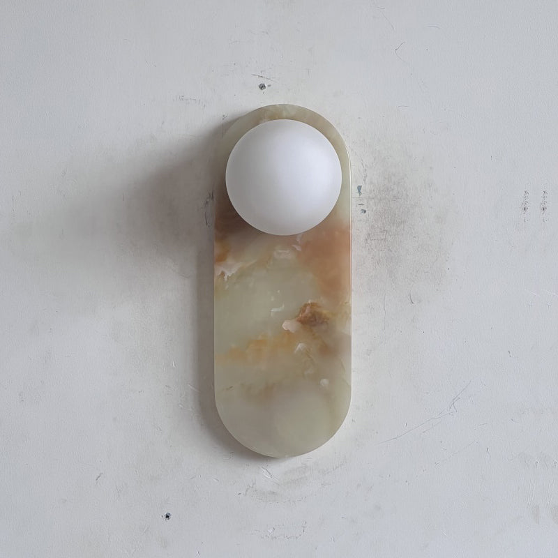 Marisol Cyan Onyx Wall Sconce