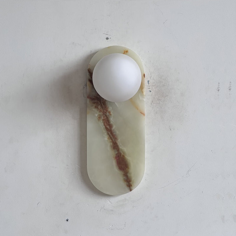 Marisol Cyan Onyx Wall Sconce