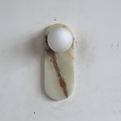 Marisol Cyan Onyx Wall Sconce