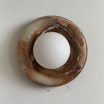Solene Cyan Onyx Wall Sconce