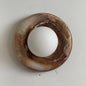 Solene Cyan Onyx Wall Sconce