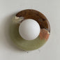 Solene Cyan Onyx Wall Sconce