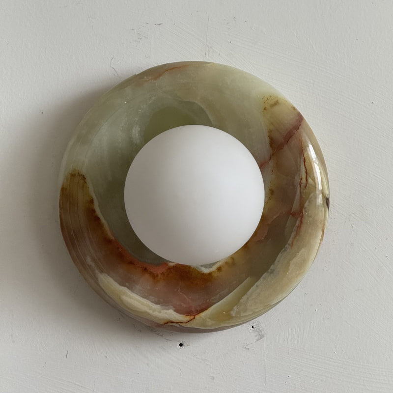 Solene Cyan Onyx Wall Sconce