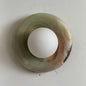 Solene Cyan Onyx Wall Sconce