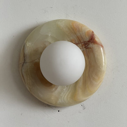 Solene Cyan Onyx Wall Sconce