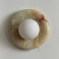 Solene Cyan Onyx Wall Sconce