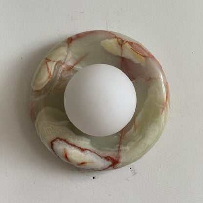 Solene Cyan Onyx Wall Sconce