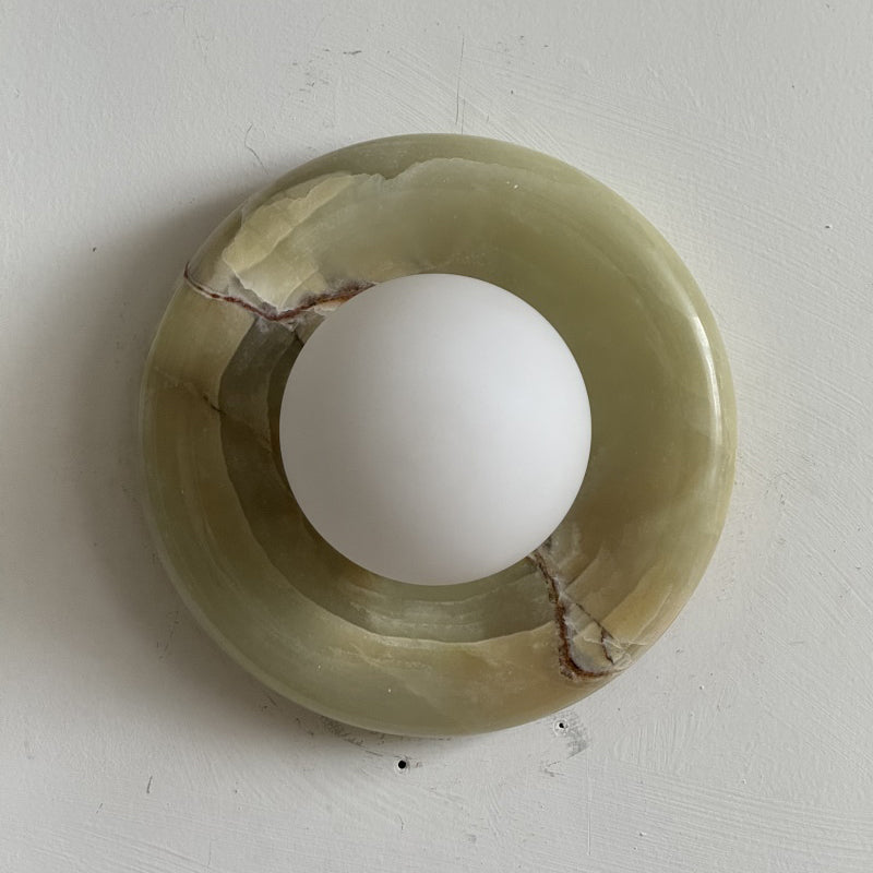 Solene Cyan Onyx Wall Sconce