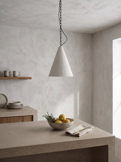 White Plaster Pendant Lamp