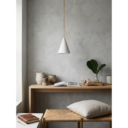 White Plaster Pendant Lamp