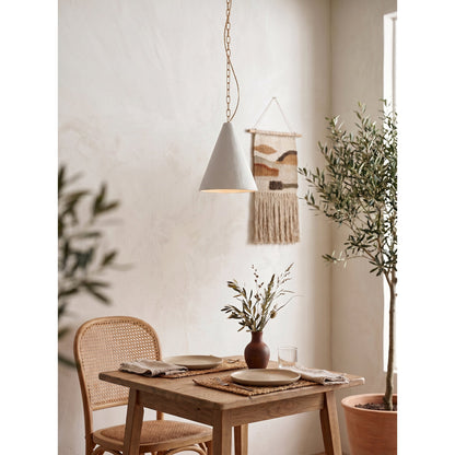 White Plaster Pendant Lamp
