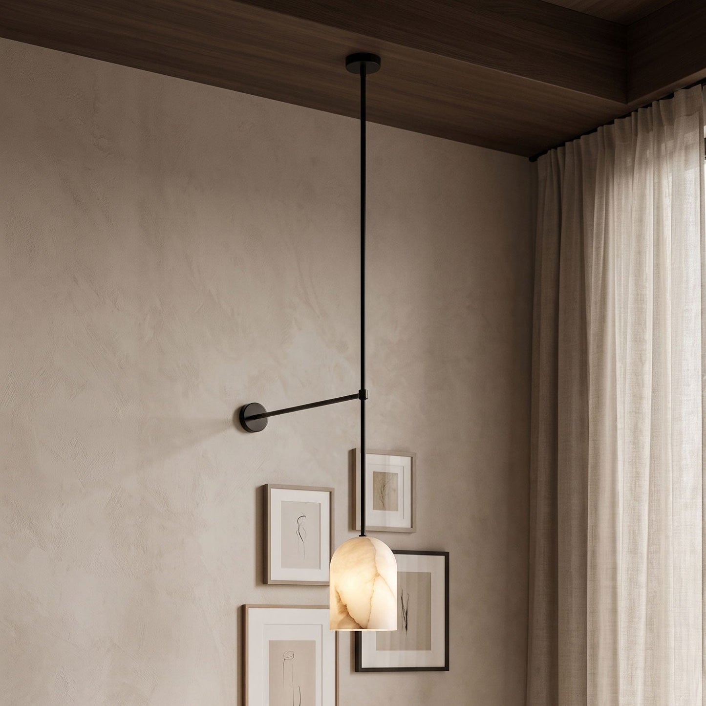 Vesara Alabaster Wall Sconce