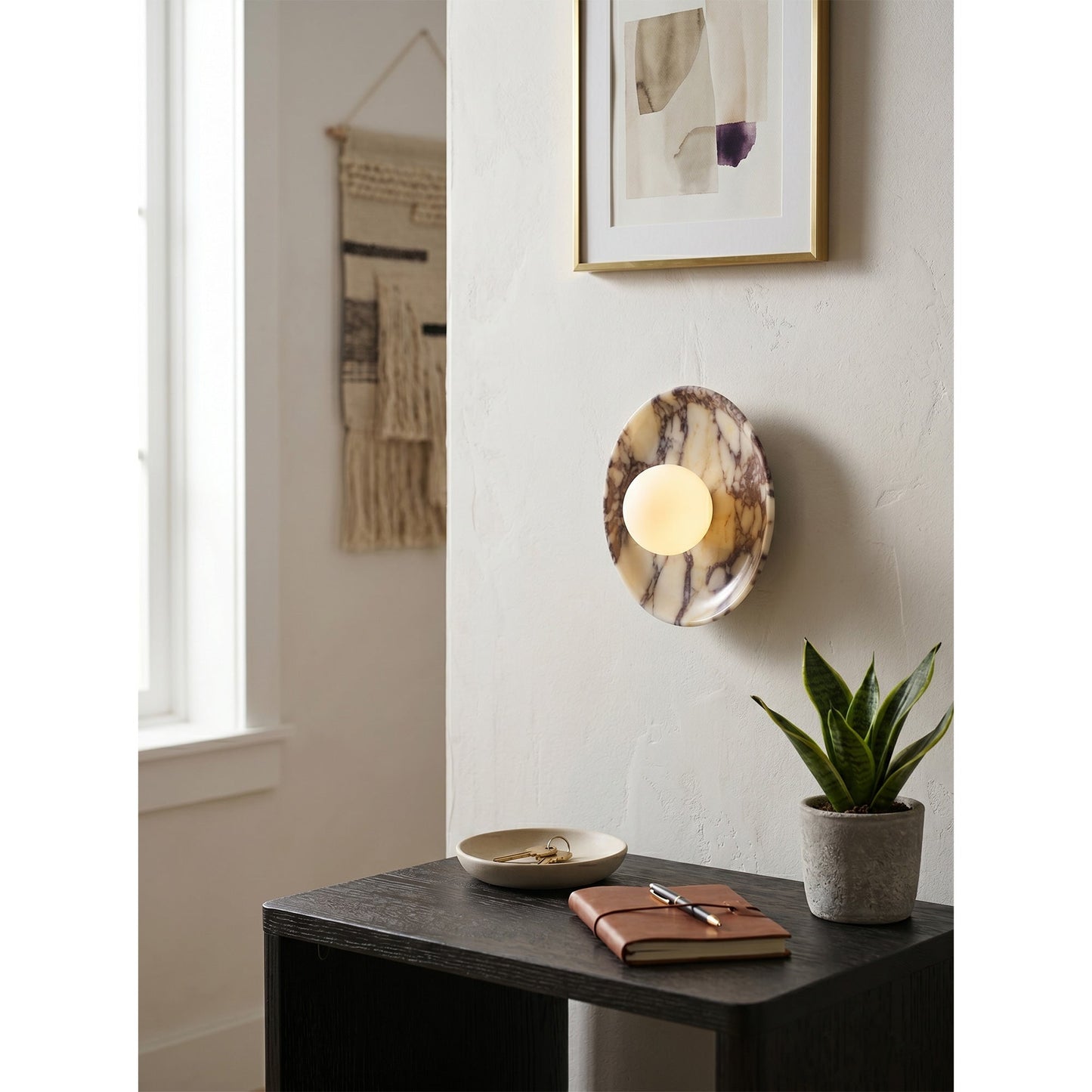 Solara Marble Wall Lamp