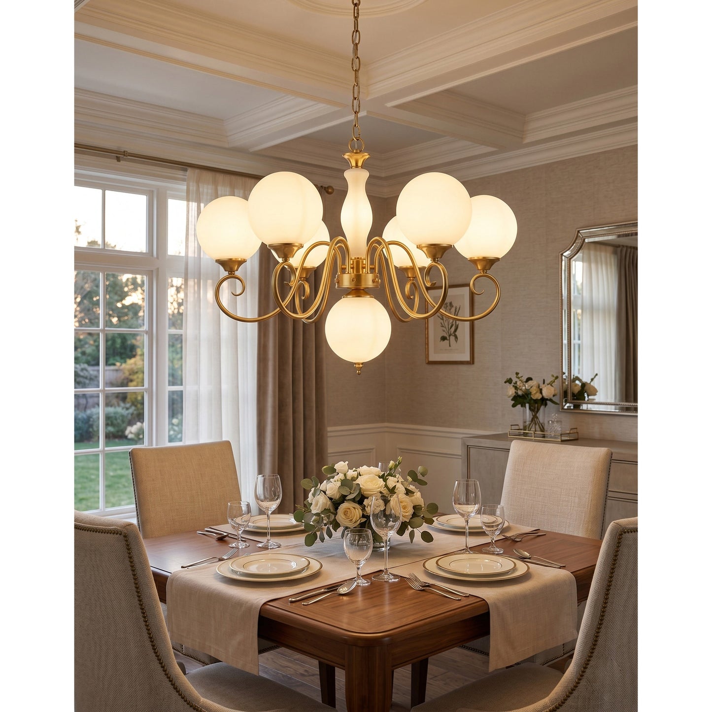 Everard Glass Chandelier