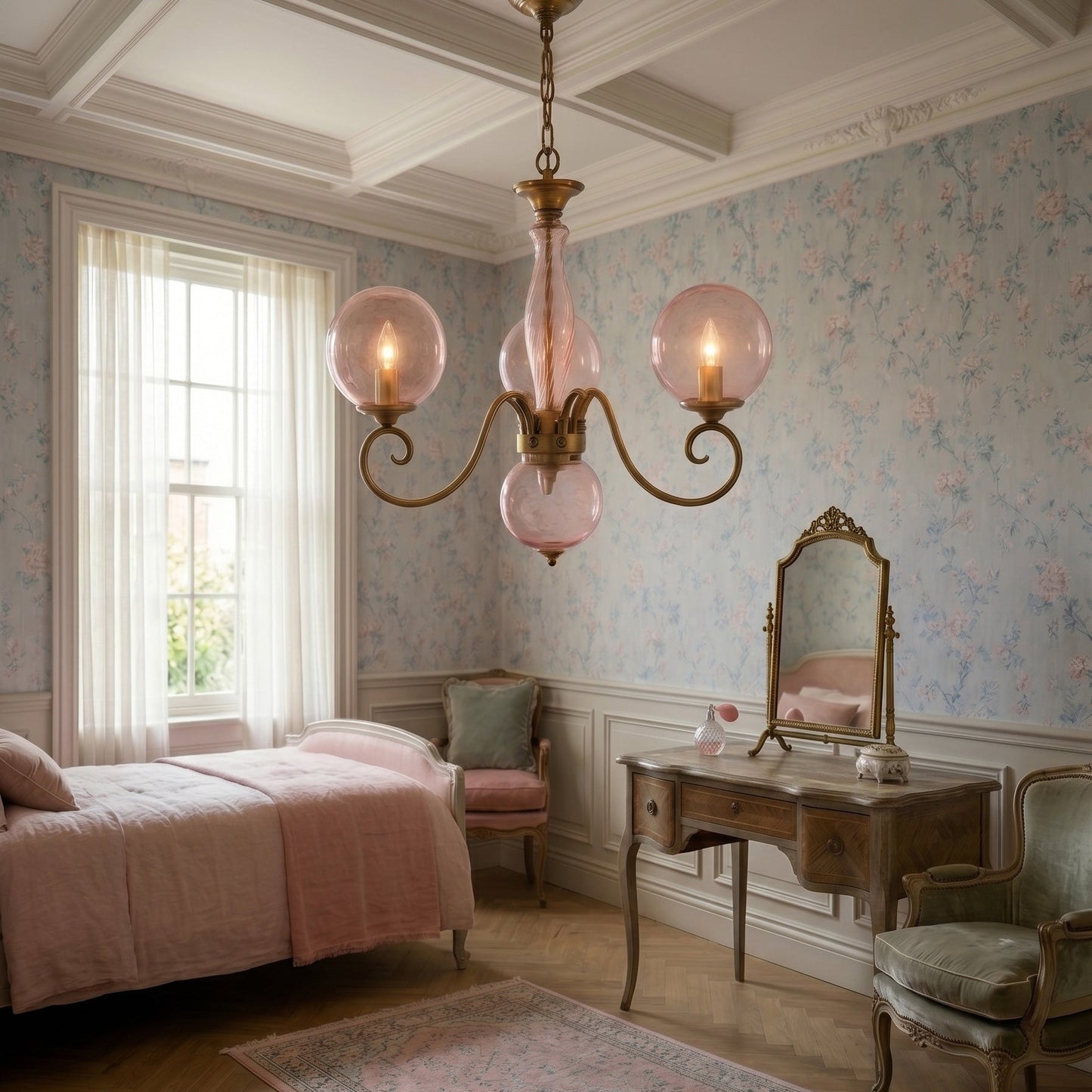 Everard Glass Chandelier