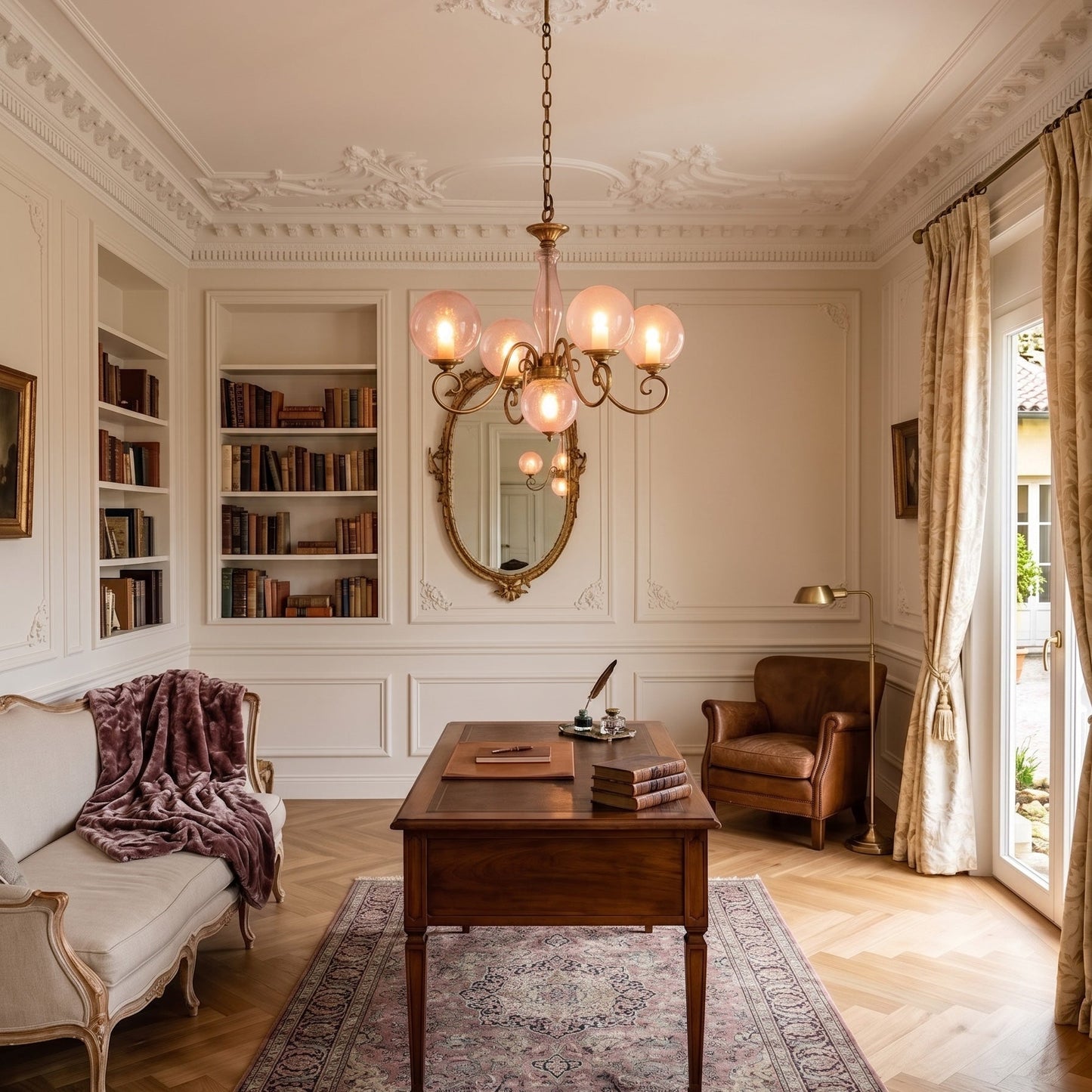 Everard Glass Chandelier