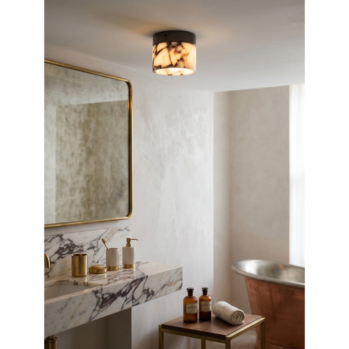 Marble Round Ceiling Lamp