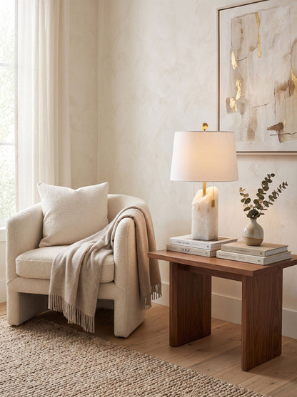Jacaranda Alabaster Table Lamp
