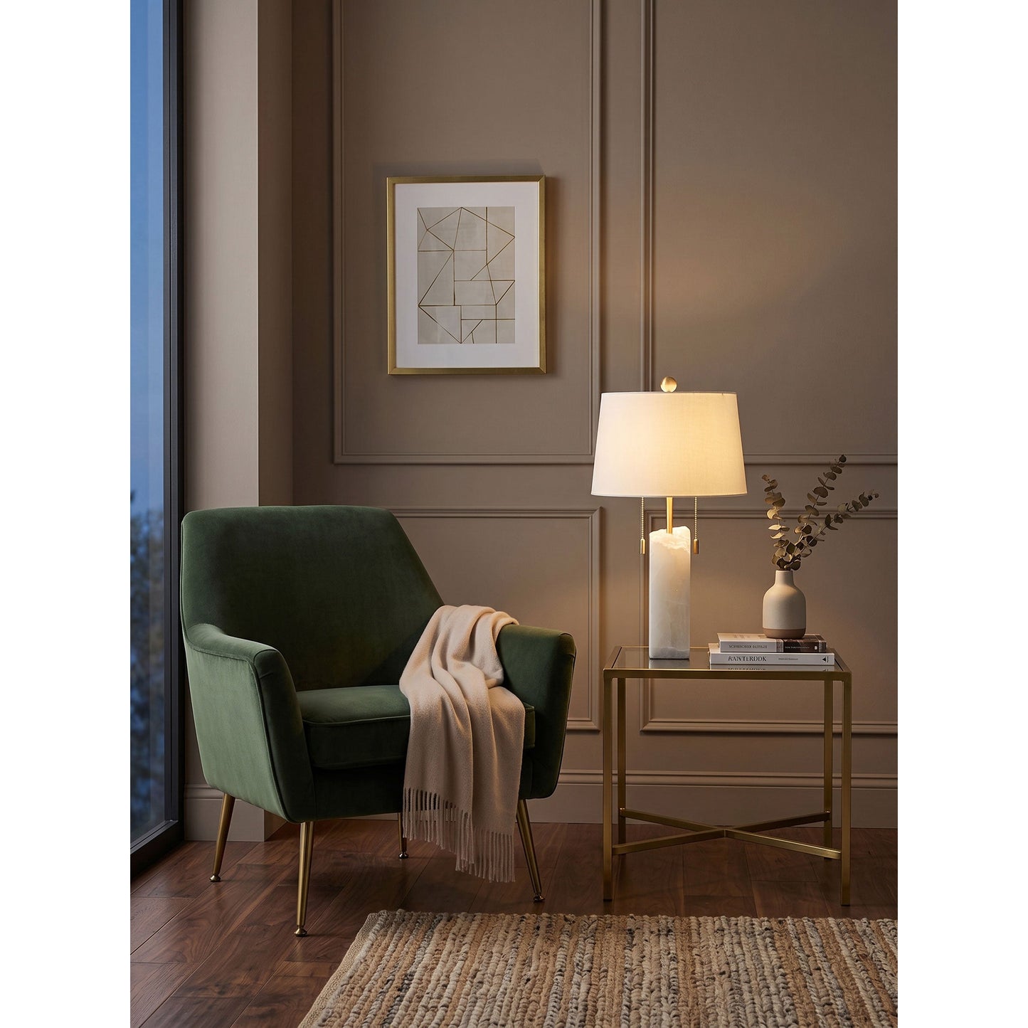 Jacaranda Alabaster Table Lamp