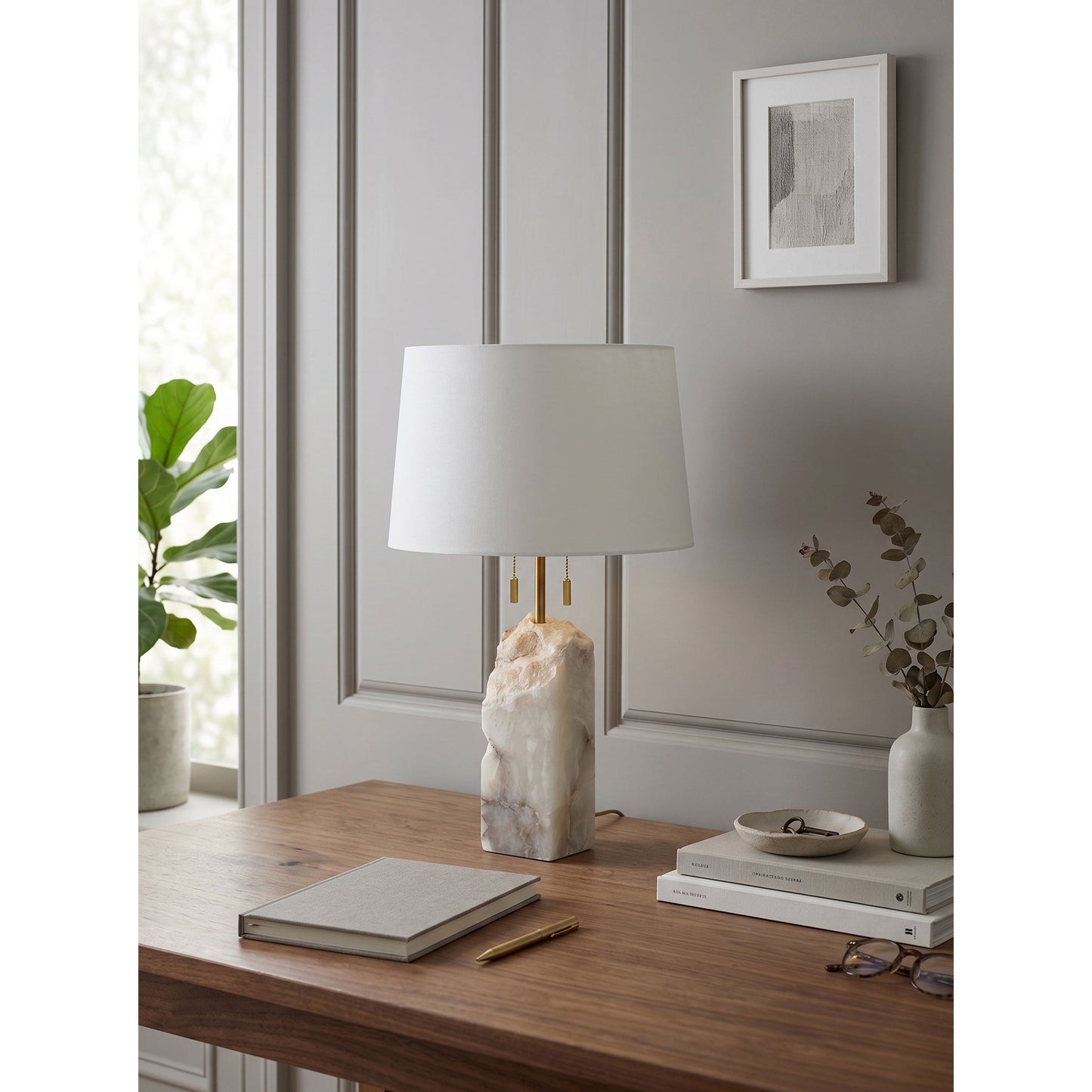 Jacaranda Alabaster Table Lamp