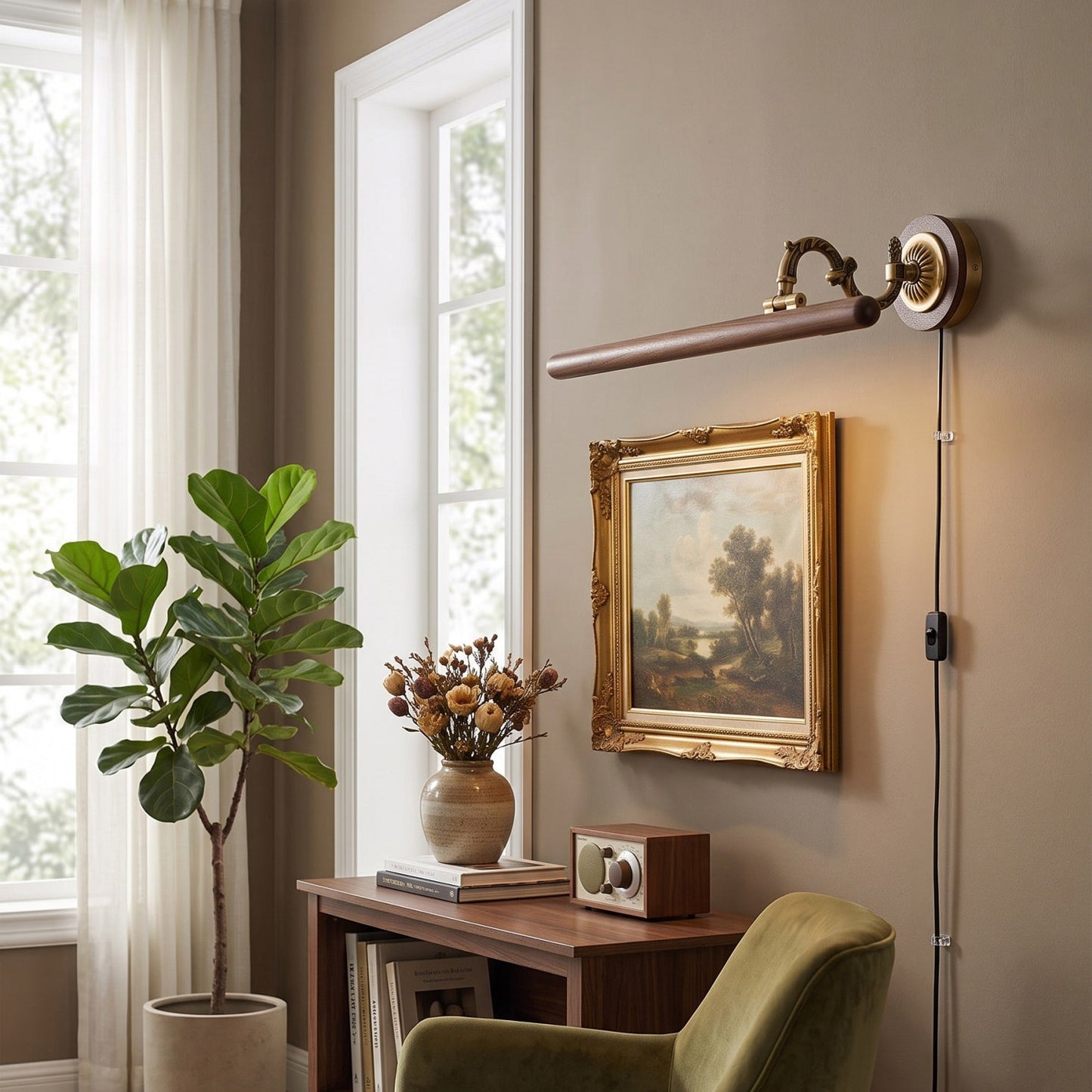 Gilan Picture Plug-in Wall Sconce