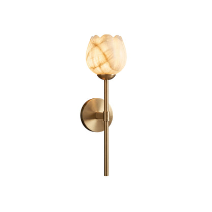 Dovon Lotus Alabaster Wall Sconce