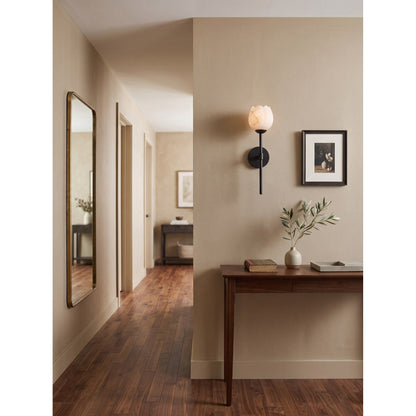 Dovon Lotus Alabaster Wall Sconce