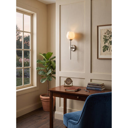 Dovon Lotus Alabaster Wall Sconce