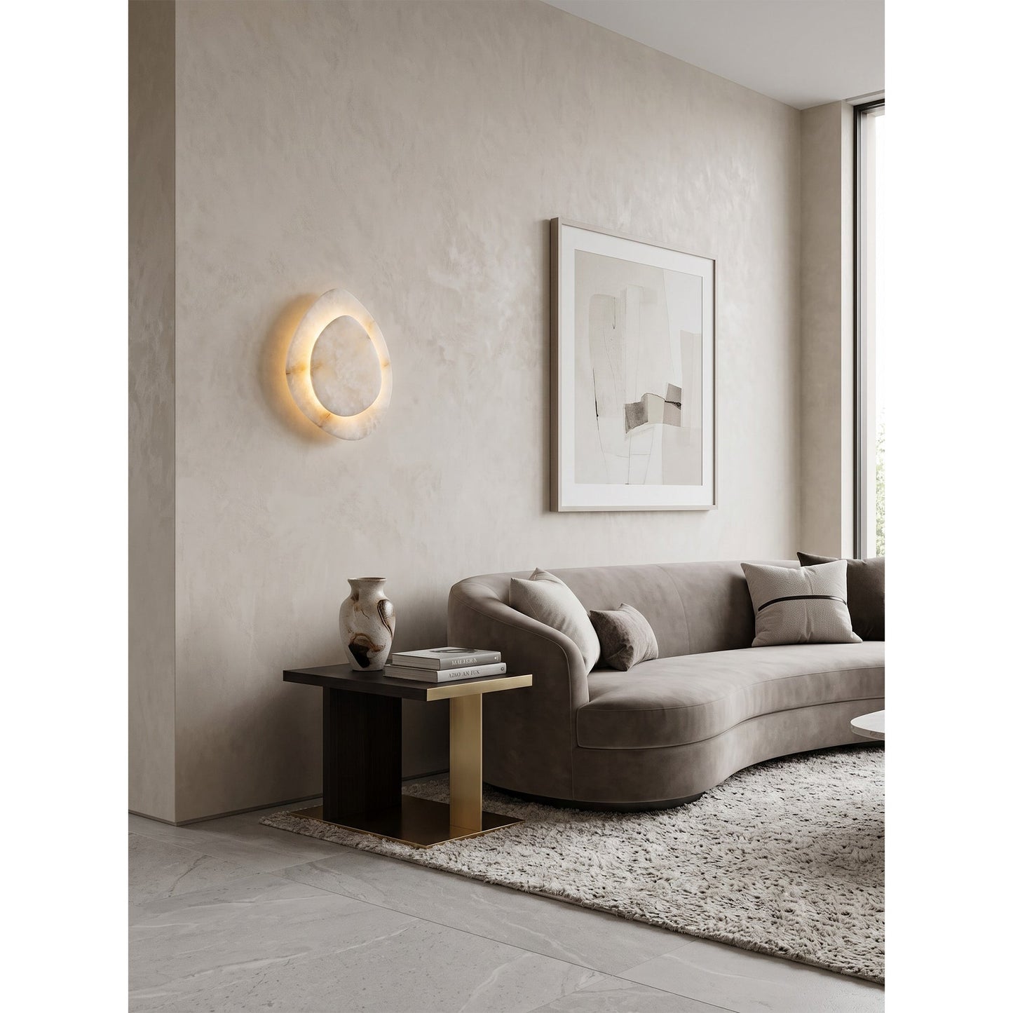 Liro Alabaster Wall Sconce
