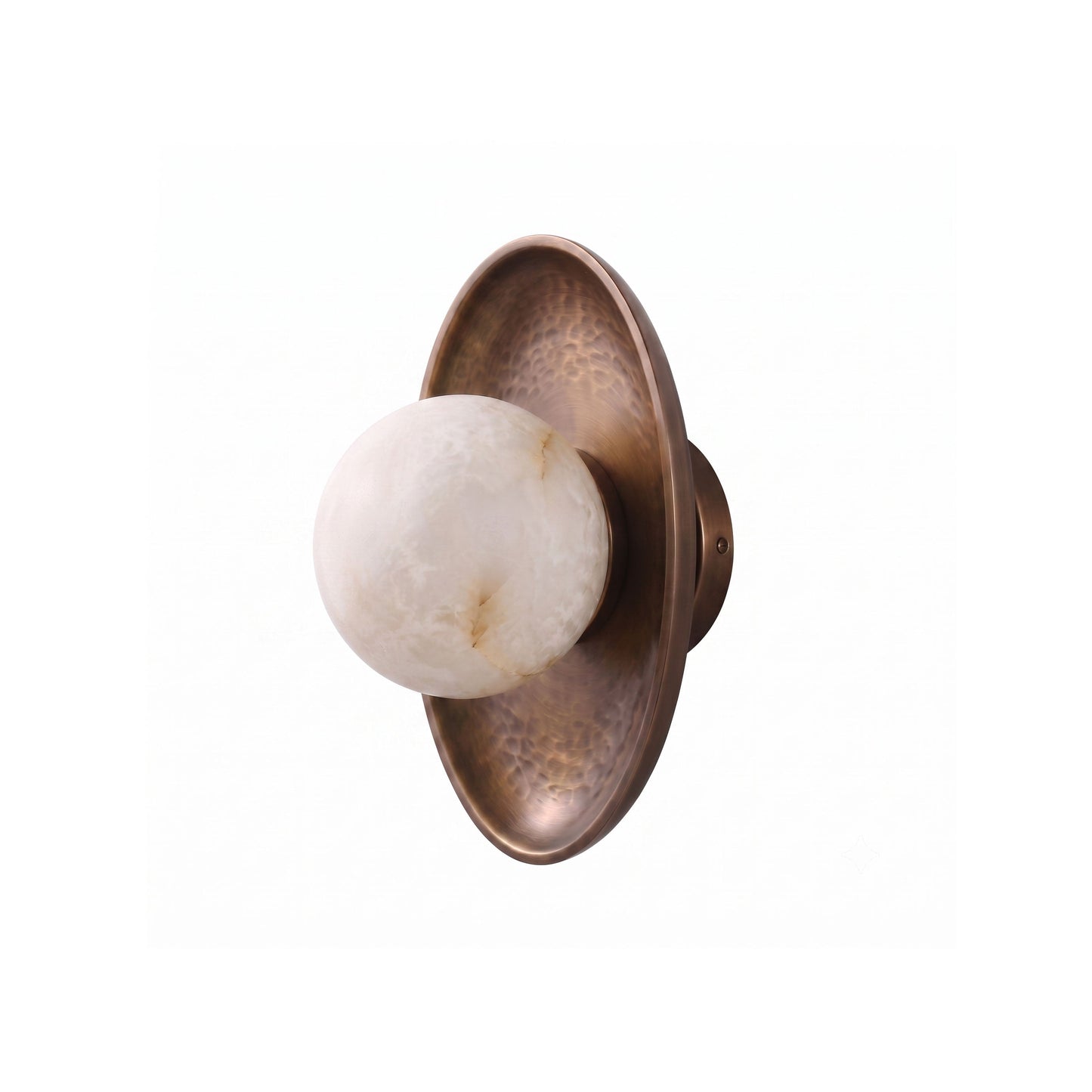 Topaz Disc Alabaster Wall Sconce