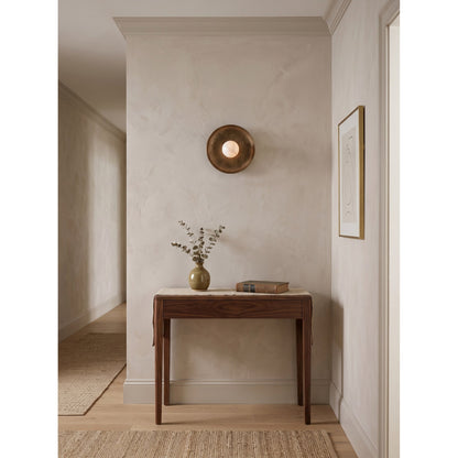 Topaz Disc Alabaster Wall Sconce