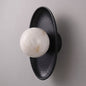 Topaz Disc Alabaster Wall Sconce