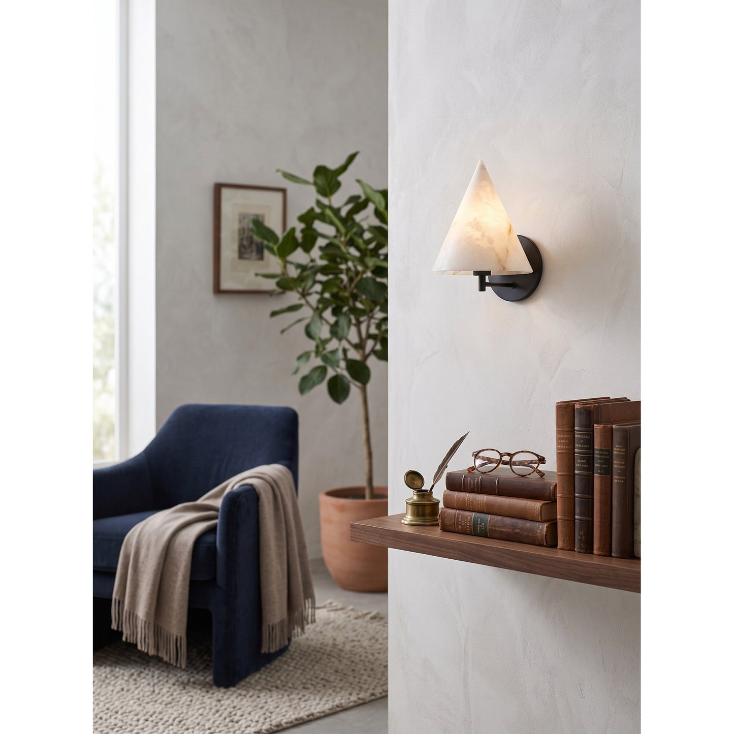 Calon Alabaster Wall Sconce