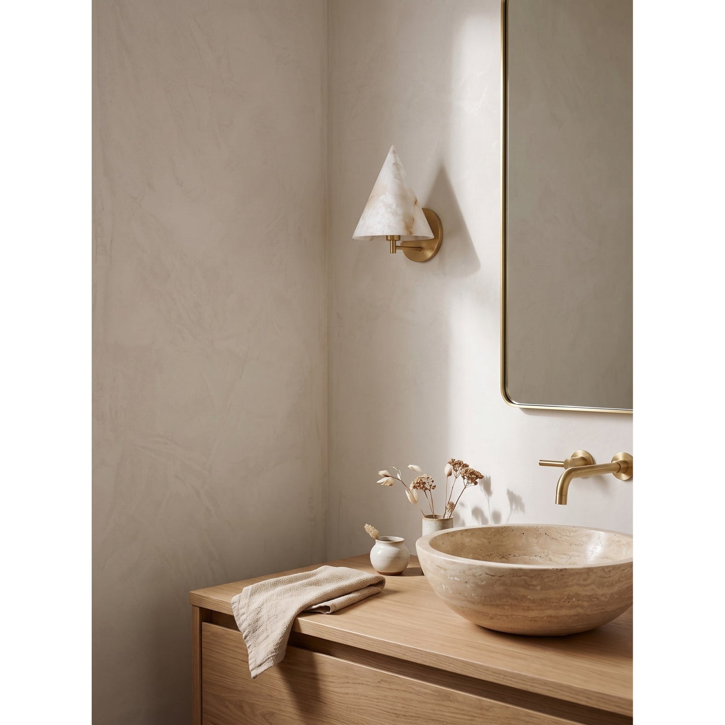 Calon Alabaster Wall Sconce