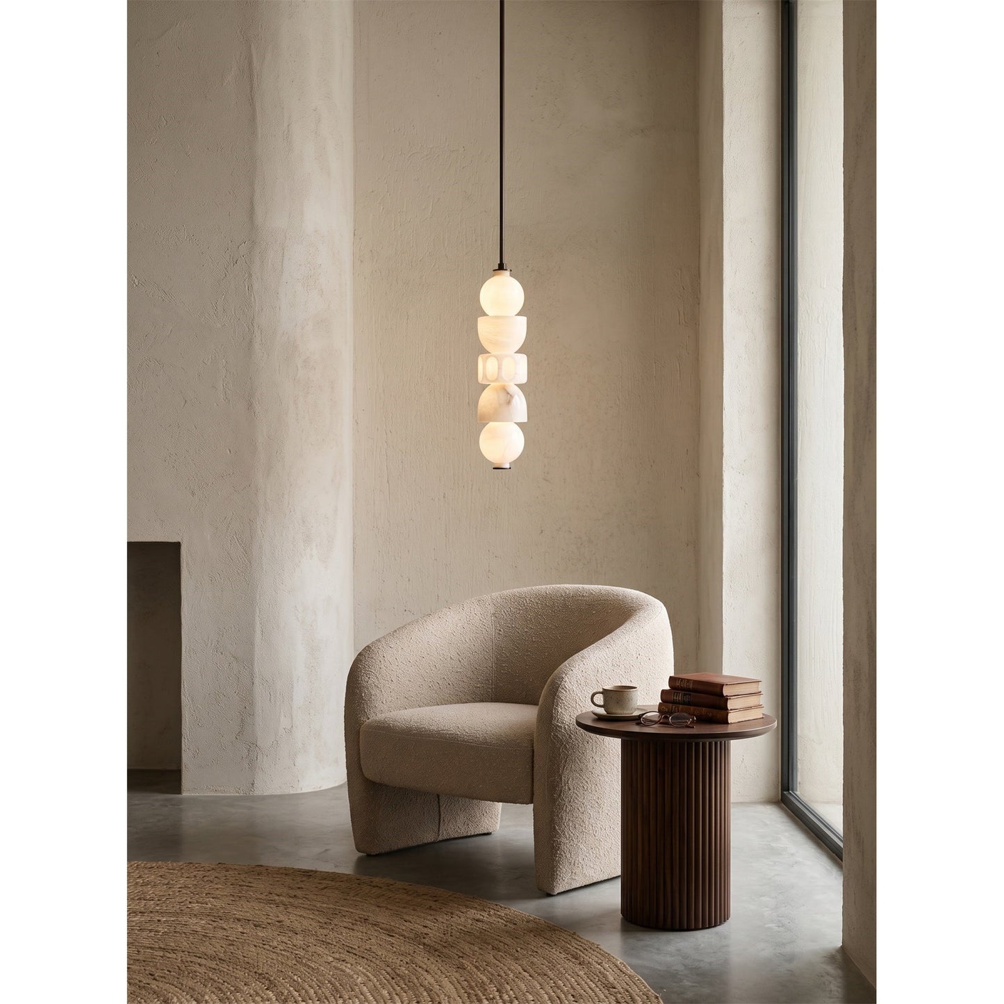 Quinan Alabaster Pendant Lamp
